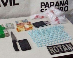 Polícia prende rapaz e apreende grande quantidade de drogas em Cambé