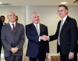 Bolsonaro confirma entrada do MDB de Temer em seu governo