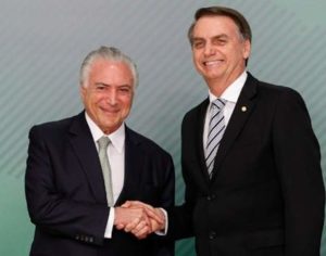 Bolsonaro e Temer acertam detalhes da reforma da Previdência