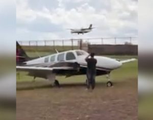 Vídeo mostra momento em que avião faz pouso de emergência em Londrina