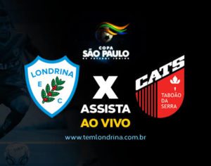 Assista AO VIVO: Londrina x Taboão da Serra, na Copinha SP