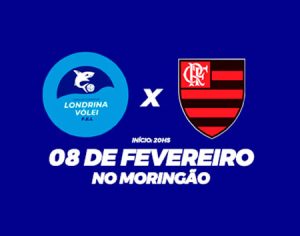 Londrina Vôlei enfrenta o Flamengo nesta sexta-feira, no Moringão