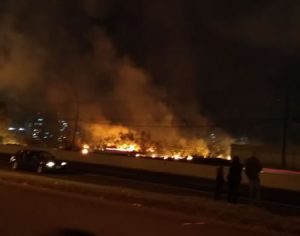 Grande incêndio na Zona Sul de Londrina assustou moradores