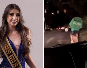 Miss perde título após tirar sarro de entregador de comida