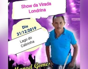Cartaz de show com o cantor de ‘Caneta Azul’ em Londrina viraliza na web