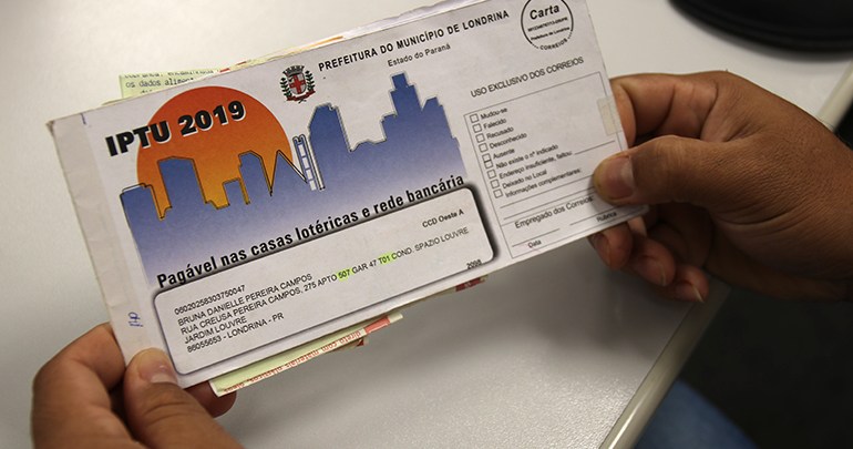 Prefeitura de Londrina encaminha 159 mil cartas de cobrança de IPTU atrasado - Tem Londrina