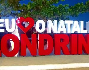 Letreiro de Natal de Londrina teve custo de R$ 29 mil