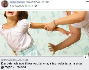 Casal preso em Londrina havia postado que bater nos filhos ‘educa sim’