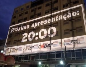 Projeção natalina de Londrina teve custo de R$ 180 mil
