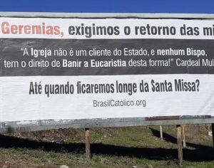 Outdoor anônimo ‘exige’ retorno de missas em Londrina