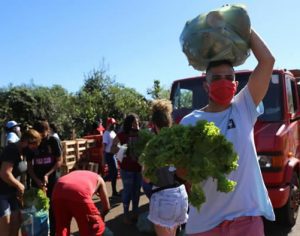 MST distribui 44 toneladas de alimentos a famílias da periferia de Londrina