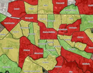 Coronavírus avança por todos os bairros de Londrina; veja o mapa