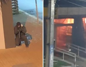 Criminosos explodem agência bancária em Faxinal; vídeos