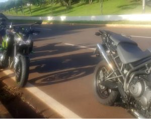 GM flagra motociclistas disputando racha na Dez de Dezembro