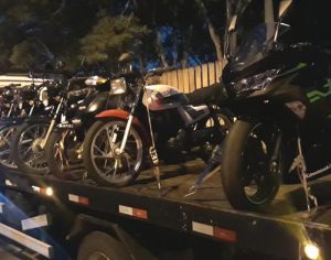 Ação contra perturbação do sossego apreende veículos no Jd. Botânico