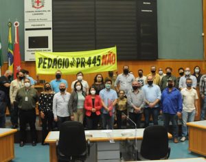 Entidades e vereadores de Londrina se mobilizam contra pedágio na PR-445