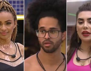 Natália, Luciano e Naiara estão no primeiro paredão do ‘BBB 22’
