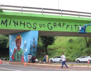 Projeto de graffiti leva arte para viadutos de Londrina
