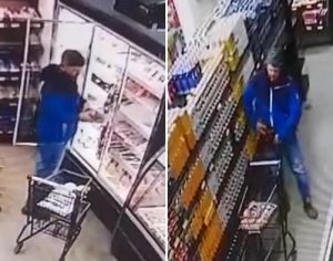 Câmera flagra homem furtando filé mignon em mercado de Londrina
