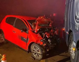 Homem e mulher morrem em grave acidente na PR-445 em Tamarana