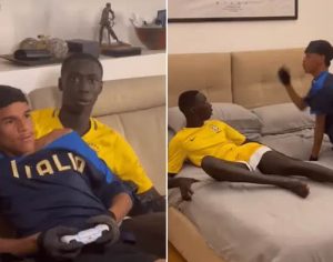 Luva de Pedreiro grava vídeo com tiktoker Khaby Lame; assista