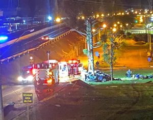 Grave acidente deixa um morto e quatro feridos na PR-445 em Londrina