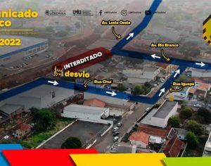 Cruzamento da Leste-Oeste com Rio Branco será interditado a partir de segunda; veja