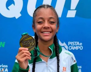 Atleta londrinense de 15 anos é campeã brasileira de atletismo