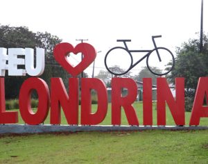 Londrina ganha letreiro ‘#Eu Amo Bike’ para fomentar ciclismo local