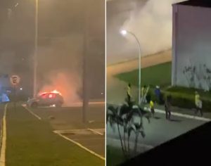 Bolsonaristas queimam veículos e tentam invadir PF em Brasília; vídeos
