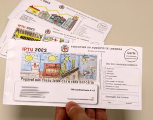 Prefeitura de Londrina inicia envio de 272.636 carnês do IPTU 2023