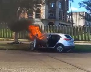 Motorista fica ferida após bater carro em árvore na Zona Sul de Londrina