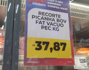 Foto com oferta de picanha fatiada em Londrina viraliza na web