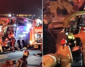 RML: Morre passageiro de ônibus que colidiu contra caminhão na PR-444