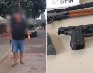 Polícia prende CAC que fez ameaças e disparou tiro na rua em Londrina