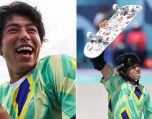 Paranaense Augusto Akio conquista bronze no skate park nas Olimpíadas