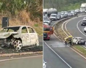Bebê fica ferido após grave acidente de trânsito na região de Londrina