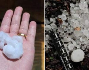 Chuva de granizo atinge casas e causa diversos danos no Paraná