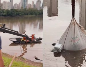 Vazamento do Igapó 2 é parcialmente estancado após ação de força-tarefa