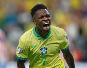 Vini Jr. marca no fim e Brasil vence a Colômbia nas Eliminatórias da Copa