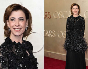 Fernanda Torres chega no tapete vermelho do Oscar 2025; veja imagens