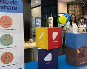 Projeto ColorADD completa 1 ano no Boulevard com ação educativa