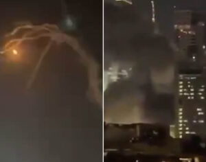 Irã revida ataque de Israel com centenas de mísseis; veja vídeo