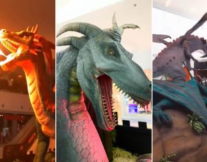Exposição de dragões gigantes movimenta shopping de Londrina