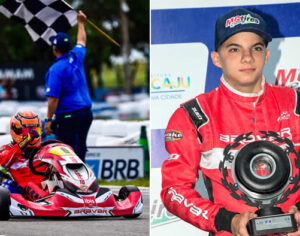 Guilherme Moleiro de Rolândia conquista pódio na Copa Brasil de Kart