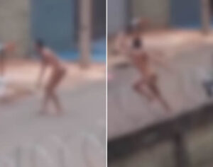 Londrina: travesti em surto é agredida por populares por estar nua na rua