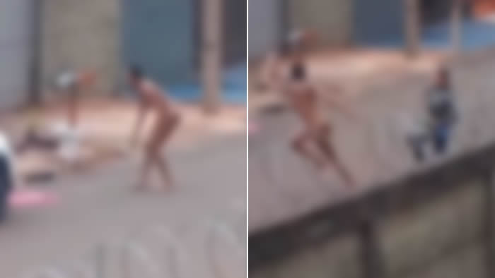 Londrina: travesti em surto é agredida por populares por estar nua na rua