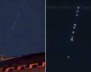 Luzes misteriosas em ‘fila’ no céu intrigam moradores de Londrina; entenda