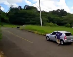 Londrina: câmera registra motorista fugindo após se envolver em acidente